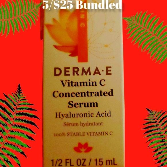 DermaE Skincare Dermae Vitamin C Concentrated Serum Nwot 5 Ml